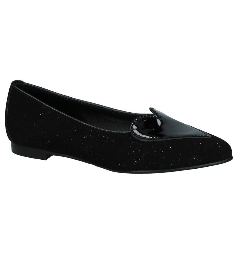 Love Zwarte Loafers met Hartje in lakleer (231314)