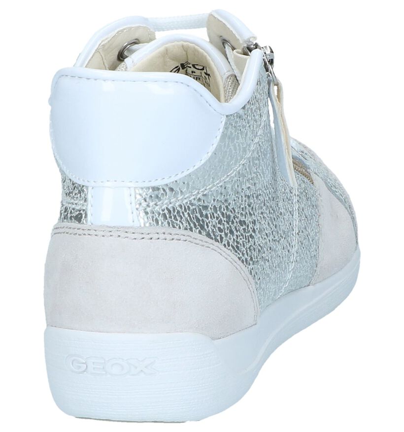 Zilveren Geklede Sneakers Geox Myria in kunstleer (240303)