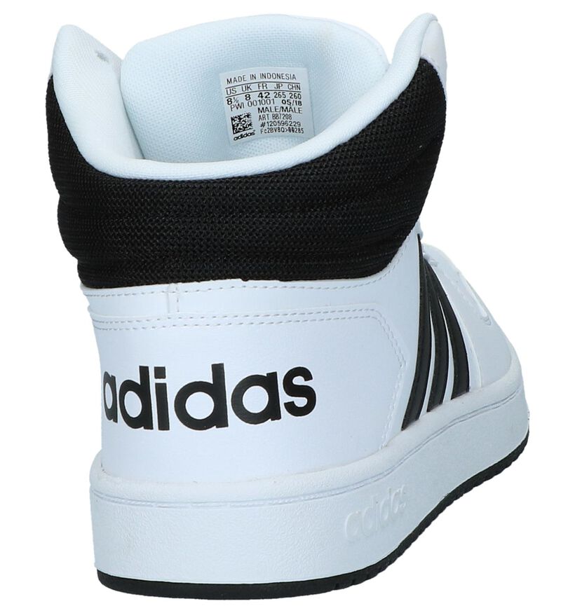 adidas Hoops 2.0 Mid Baskets en Blanc en simili cuir (290816)