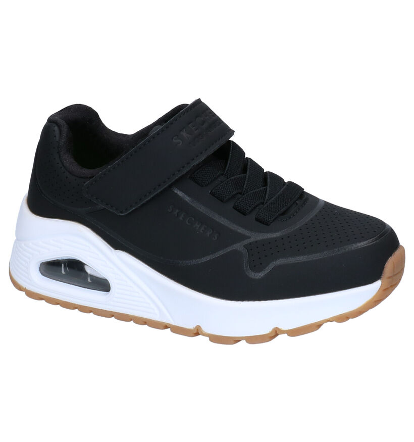 Skechers Uno Air Blitz Zwarte Sneakers voor jongens, meisjes (326455)