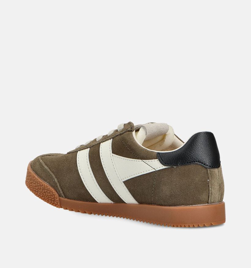 Gola Elan Baskets en Vert/Blanc pour filles, garçons (361002)