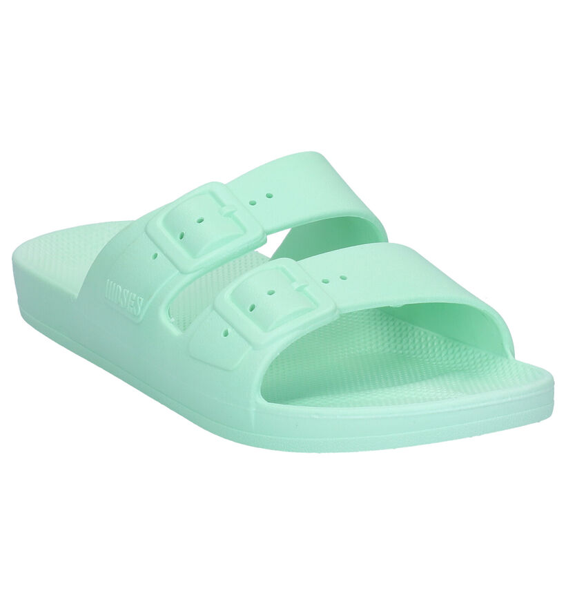 Freedom Moses Basic Groene Slippers in kunststof (288370)