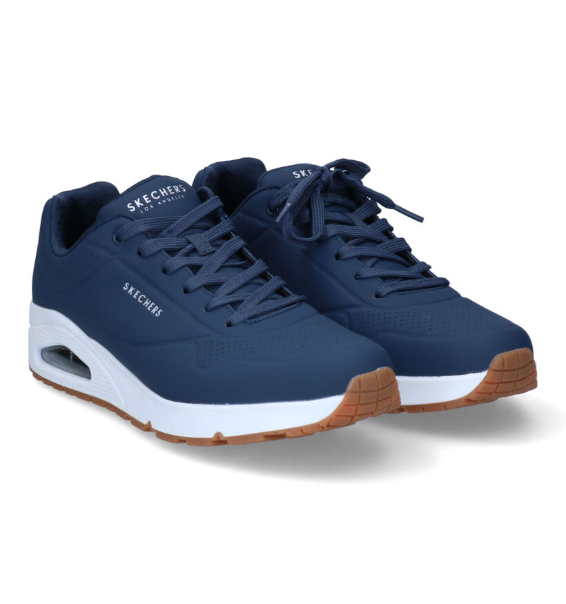 Skechers Uno Stand On Air Zwarte Sneakers voor heren (334159)