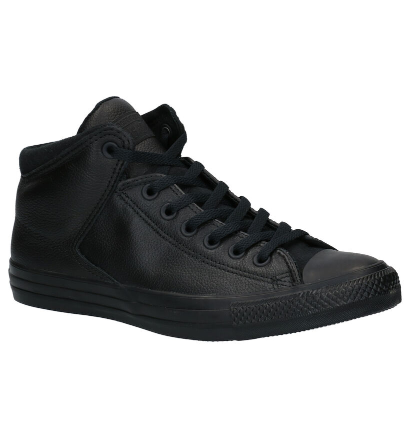 Converse AS High Street Baskets en Gris en cuir (252765)