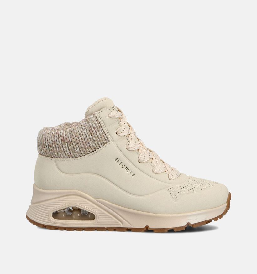 Skechers Uno Gen1 Darling Daze Ecru Sneakers voor jongens, meisjes (360951) - geschikt voor steunzolen