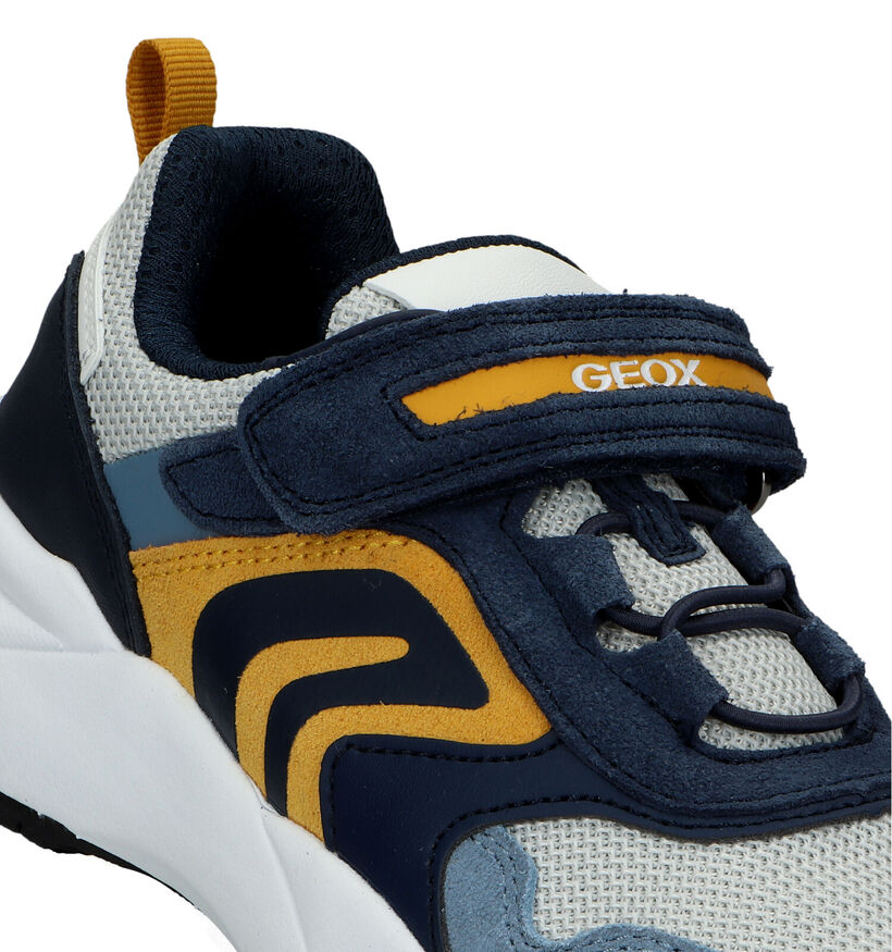 Geox Heevok Chaussures à lacets en Bleu pour garçons (326609) - pour semelles orthopédiques