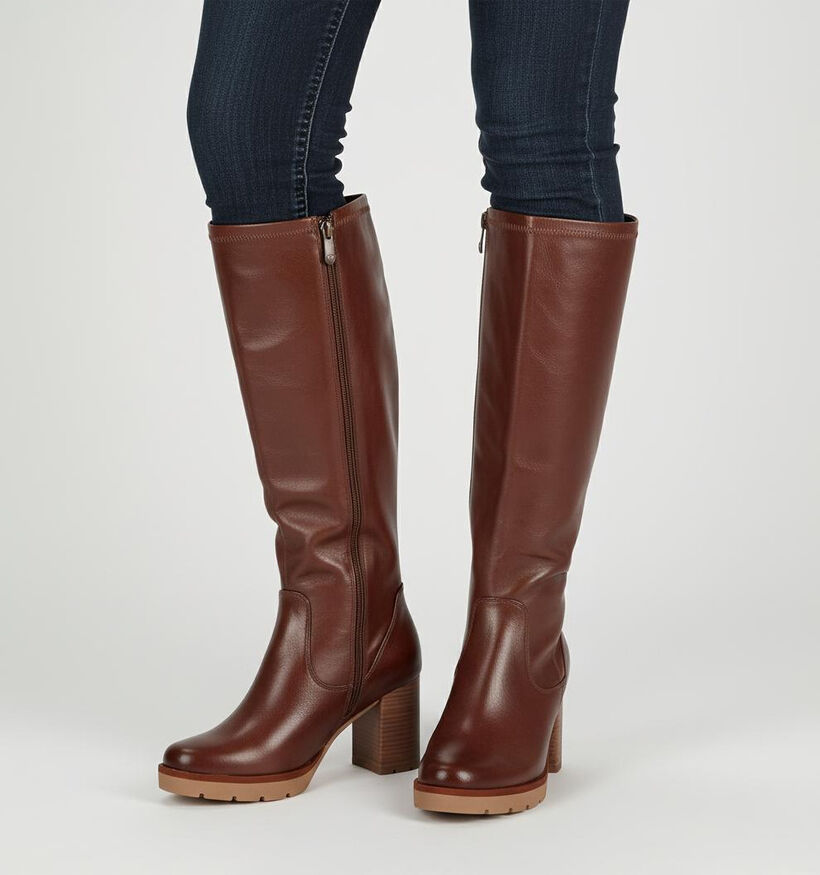 Marco Tozzi Bottes hautes en Cognac pour femmes (370687)