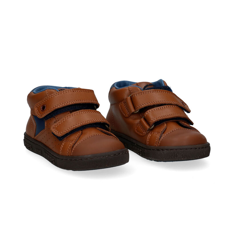 STONES and BONES Meno Bottines en Cognac pour garçons (295171) - pour semelles orthopédiques