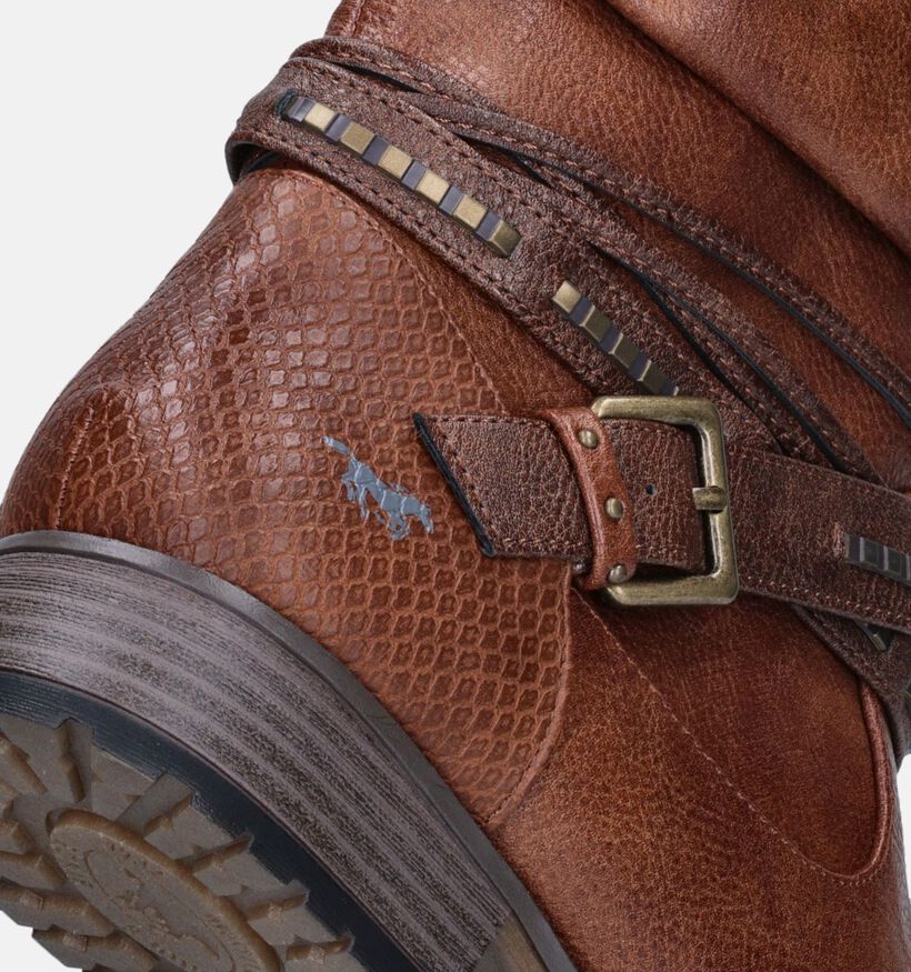 Mustang Cognac Korte laarzen voor dames (345411)