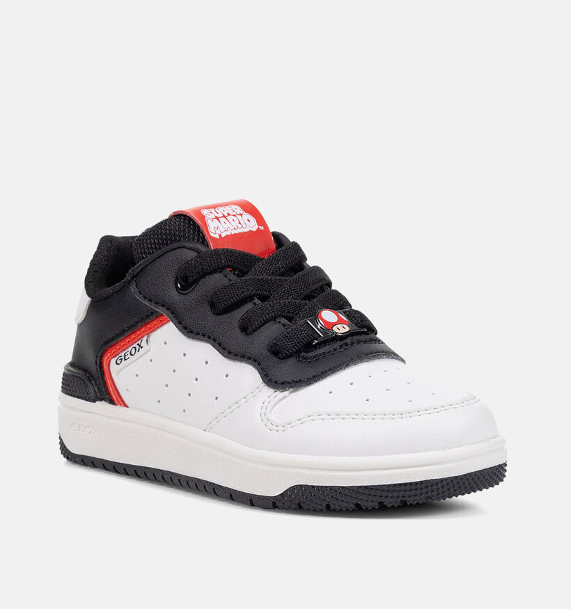 Geox Washiba Chaussures à Lacets en Blanc pour garçons (351658) - pour semelles orthopédiques