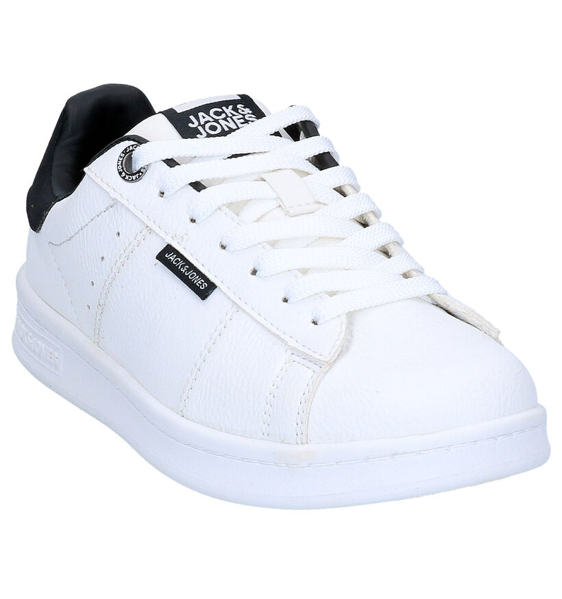 Jack & Jones JR Banna Pu Witte Sneakers in kunstleer (279190)