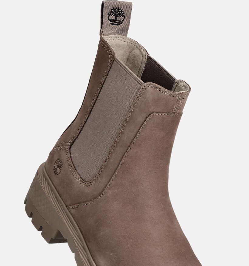 Timberland Cortina Valley Bottines Chelsea en Taupe pour femmes (360167) - pour semelles orthopédiques