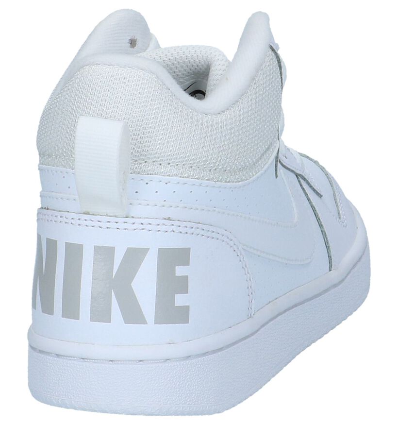Nike Court Borough Hoge Sneakers Wit in kunstleer (234332)