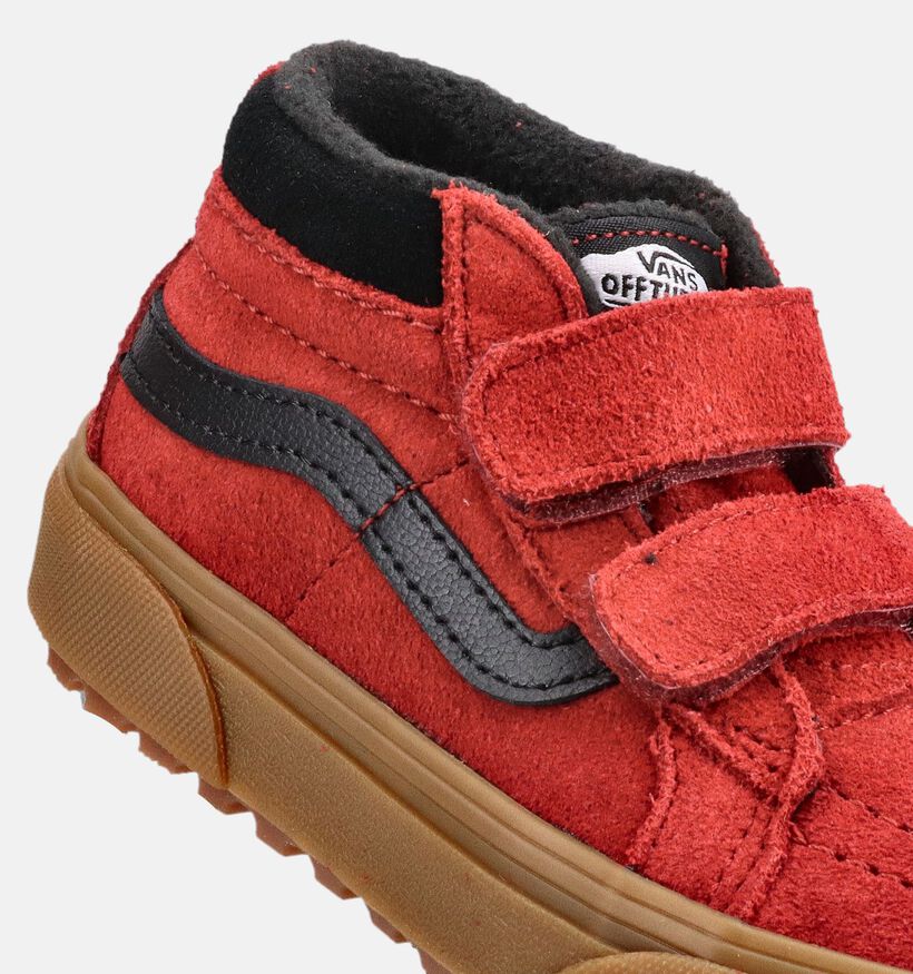 Vans SK8 MID Reissue Rode/Zwarte Sneakers voor jongens, meisjes (376410)