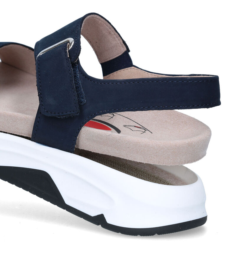 Gabor Rollingsoft Sandales pour semelles orthopédique en Bleu en nubuck (323278)