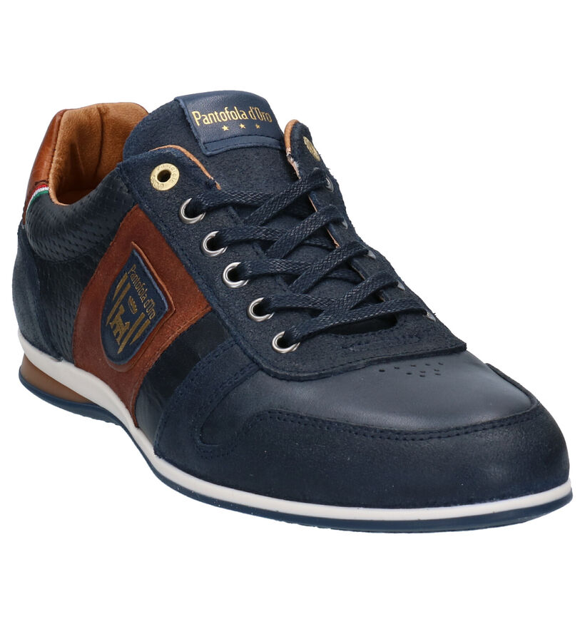 Pantofola d'Oro Asiago Low Chaussures à Lacets en Bleu en cuir (267956)
