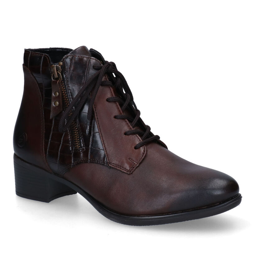 Remonte Bottines à lacets en Brun foncé pour femmes (298060) - pour semelles orthopédiques