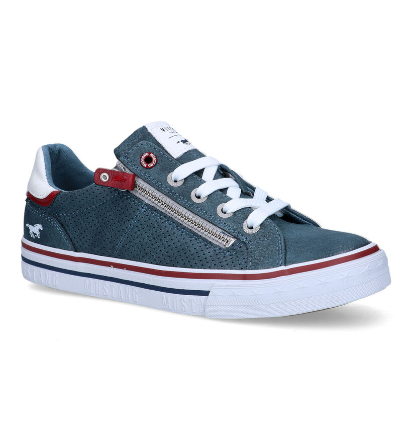 Mustang Blauwe Sneakers voor jongens (320598)