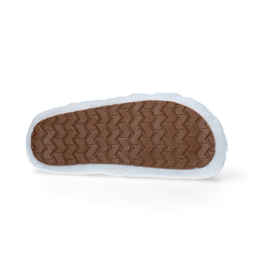 Colors of California Pantoufles ouvertes en Taupe pour femmes (300184)