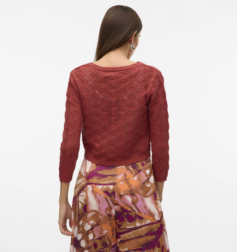 Vero Moda NewVerena Bruine Crochet cardigan voor dames (352151)
