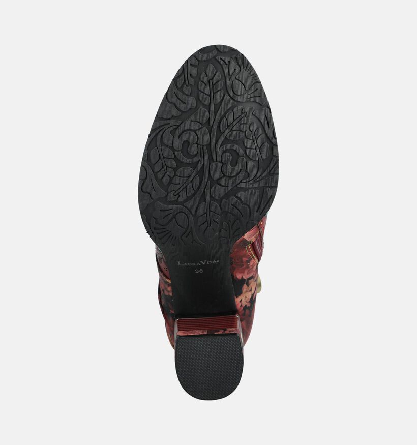 Laura Vita Maevao Bottines en Rouge fonc&eacute; pour femmes (381096)
