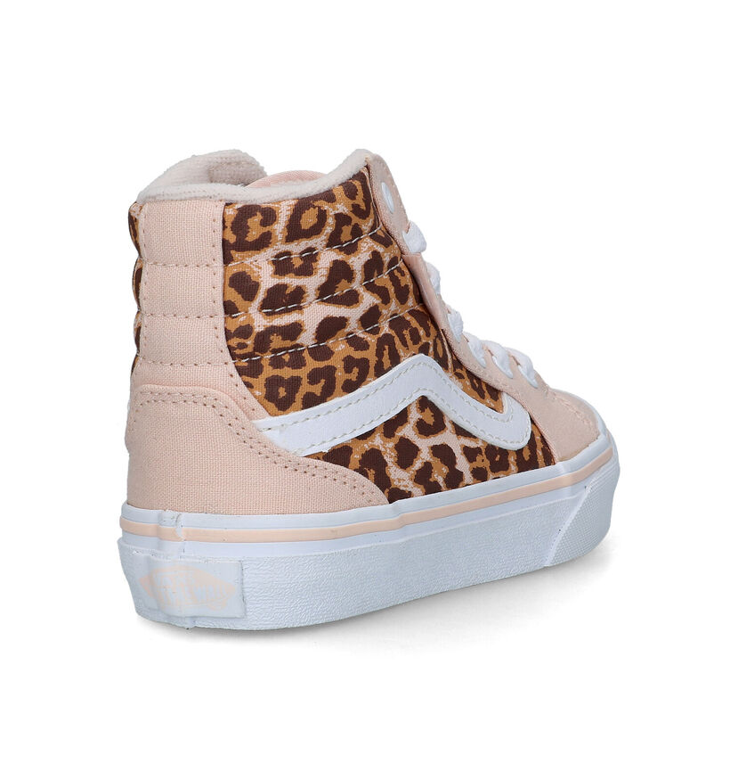 Vans Filmore Hi Baskets de skate en Rose pour filles (321076)