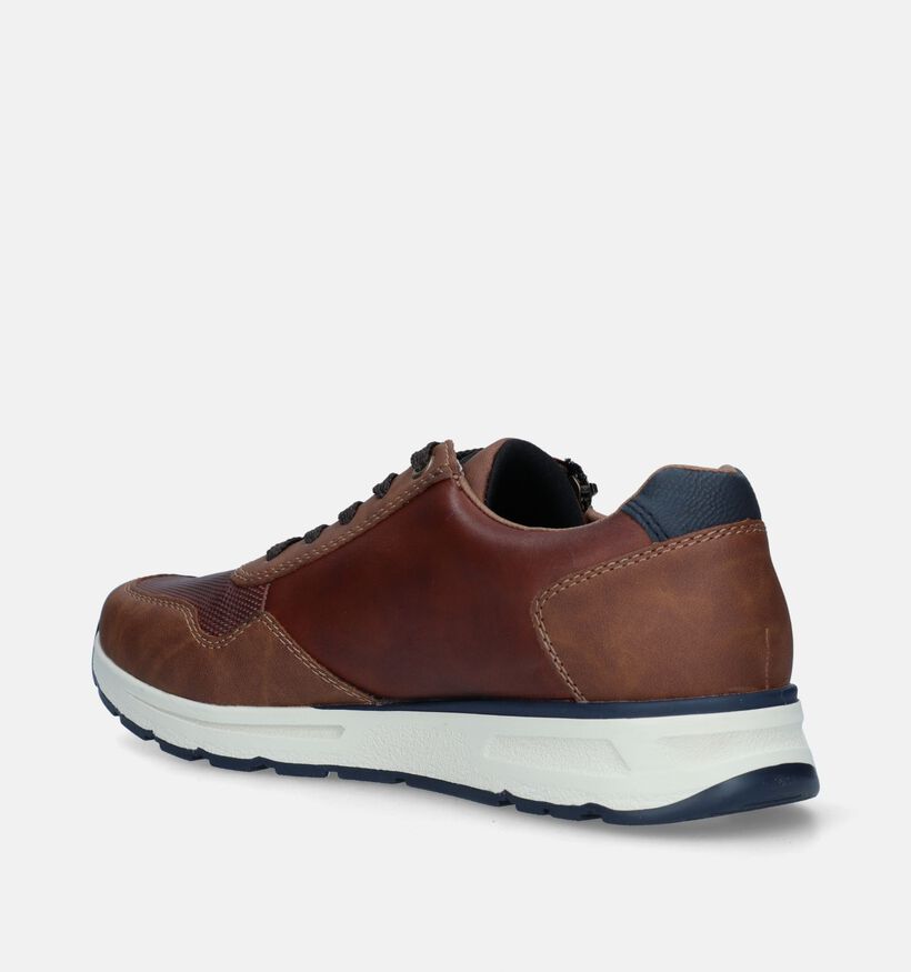 Rieker Cognac Veterschoenen voor heren (351302) - geschikt voor steunzolen