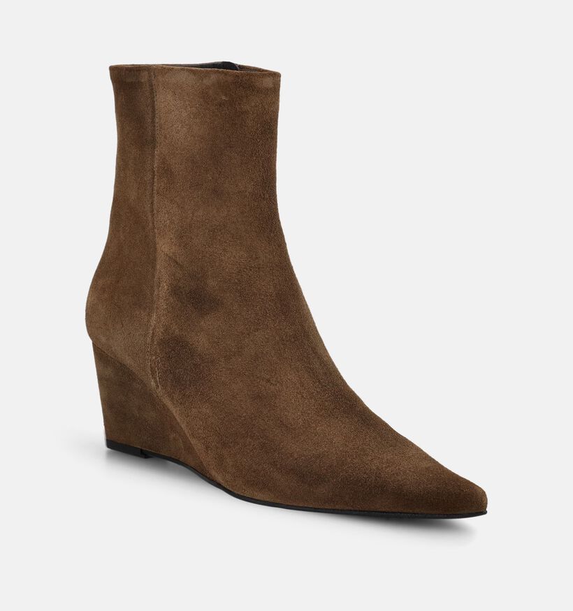 Zinda Bottines en Vert pour femmes (380878)