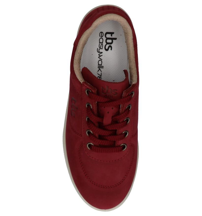 tbs Chaussures à lacets en Bordeaux en nubuck (236051)