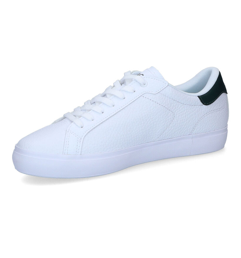 Lacoste Powercourt Witte Sneakers in leer (305636)