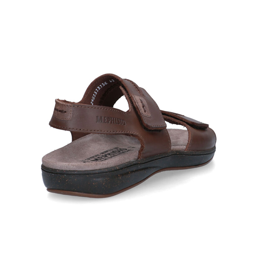 Mephisto Sagun Scratch Sandales en Brun pour hommes (355186)