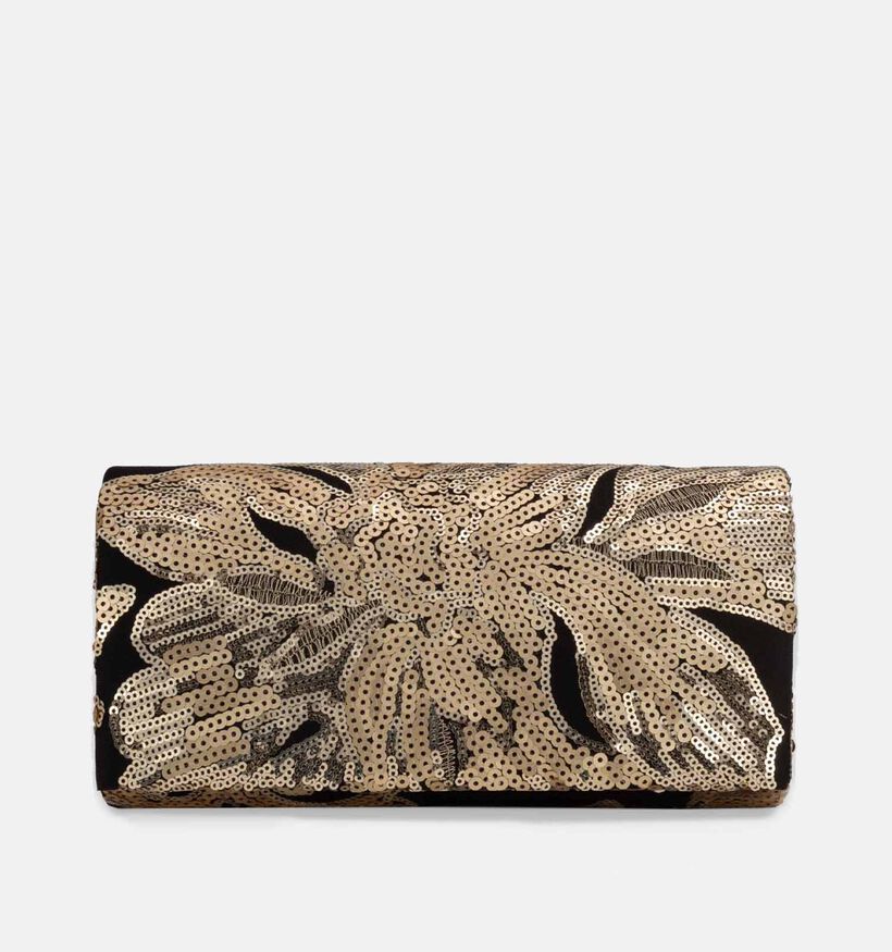 Bulaggie Flower Zwarte Clutch Bulaggi Flower Zwarte/Gouden Clutch voor dames (364791)