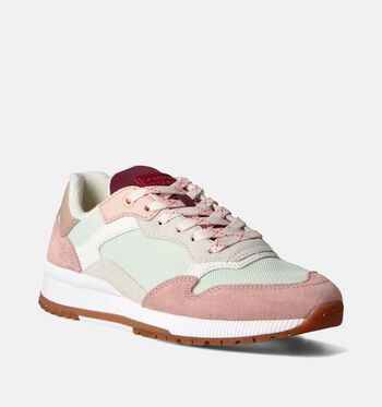 Scotch & Soda Low Sneakers Zwart/Taupe/Roze/Bordeaux/Groen