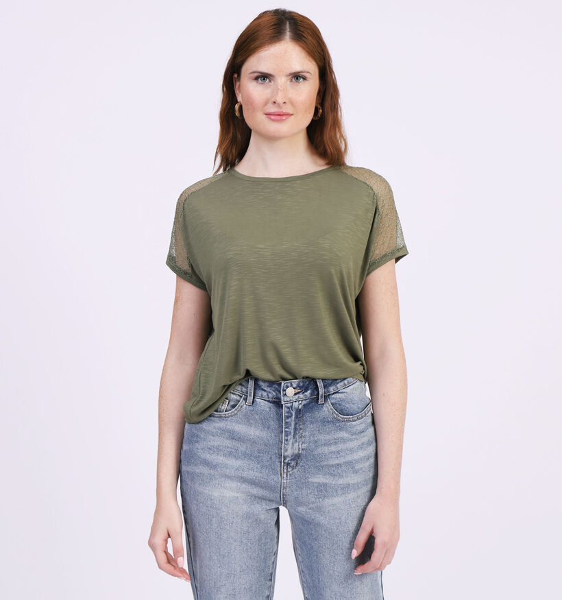 Vila Papsi T-shirt en Khaki (319150)