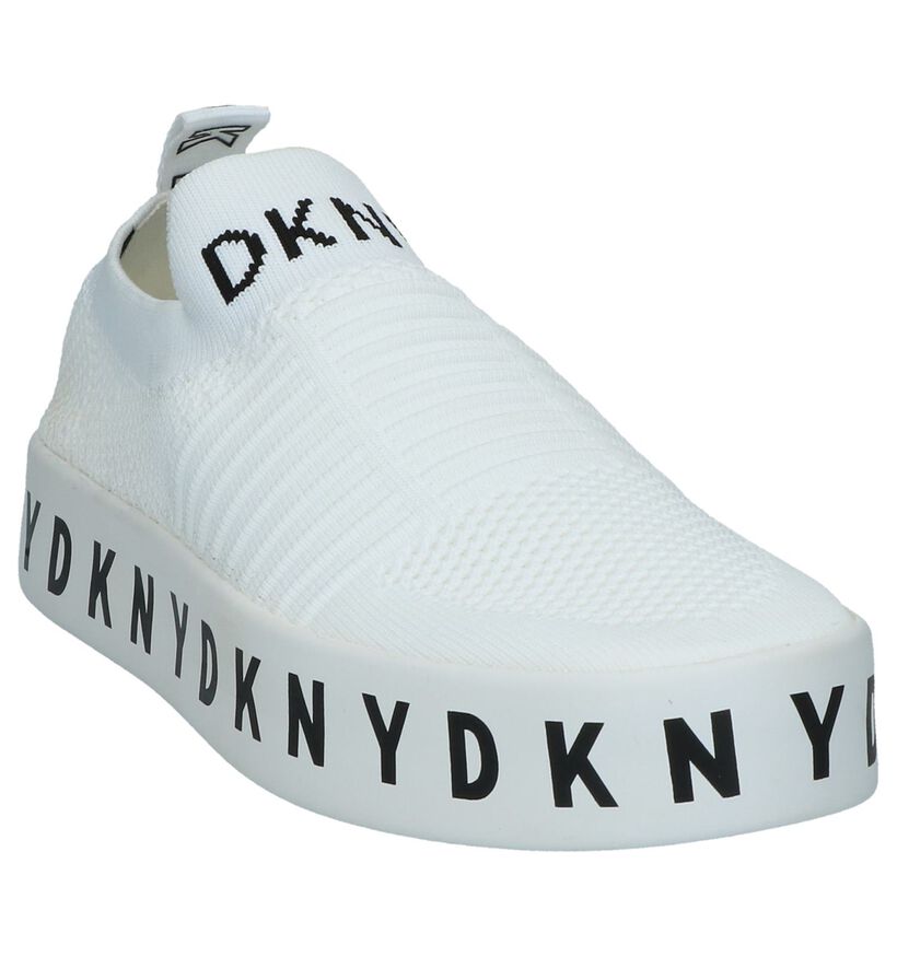 DKNY Baskets slip-on en Blanc en textile (238291)