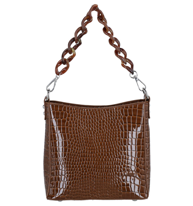 Hvisk Amble Croco Small Roze Schoudertas voor dames (293322)