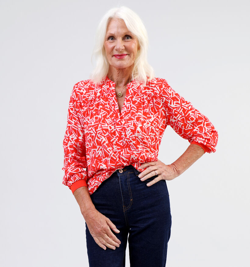 comma casual identity Rode Blouse voor dames (334801)