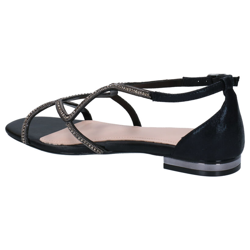 Bibi Lou Sandales plates en Noir en simili cuir (273126)