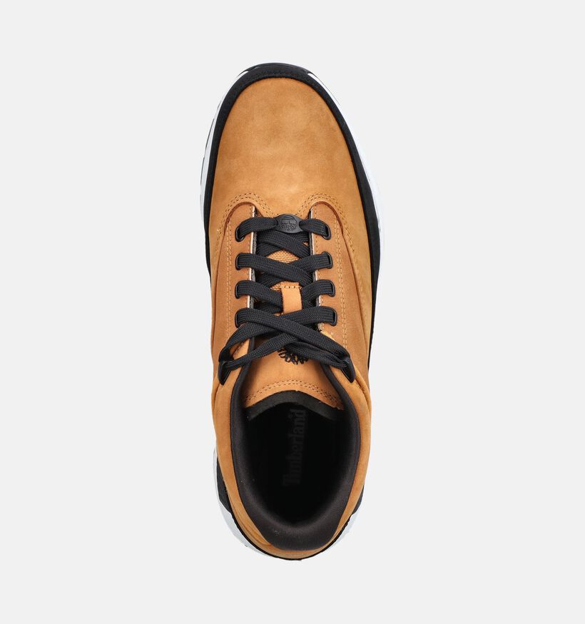 Timberland Euro Grid Baskets Mid en Cognac/Noir pour hommes (378144) - pour semelles orthop&eacute;diques