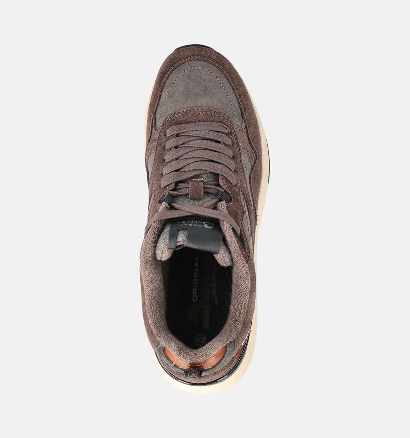Bufflox Grimbergen Chaussures plates en Brun pour hommes (379779) - pour semelles orthop&eacute;diques