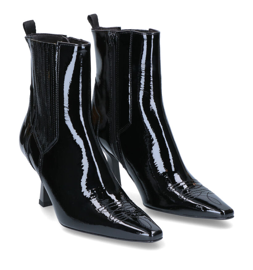 Zinda Bottines à talons en Cognac pour femmes (317221)