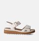 Rieker Ecru Sandalen met sleehak voor dames (354984)