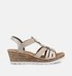Rieker Beige Sandalen met Sleehak voor dames (370401)