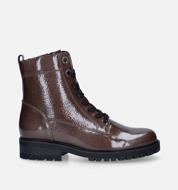 Boots à lacets marron