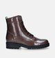 Gabor Comfort Bruine Veterboots voor dames (347069) - geschikt voor steunzolen