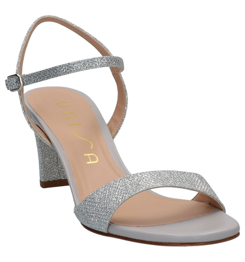 Unisa Sandales à talons en Or en textile (274898)