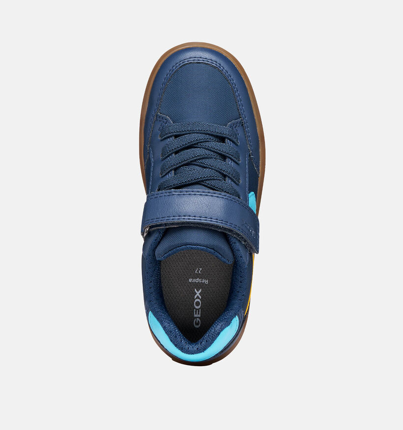 Geox Arzach Baskets en Bleu fonc&eacute; pour gar&ccedil;ons (368432) - pour semelles orthop&eacute;diques