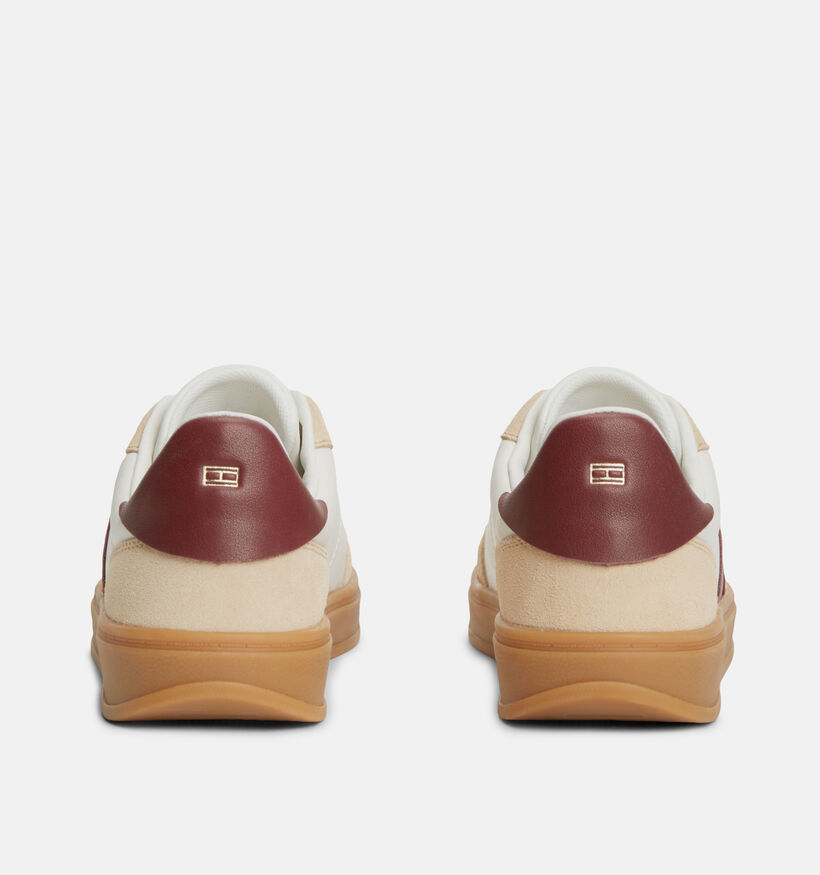 Tommy Hilfiger Premium Heritage Beige/Bordeaux Sneakers voor dames (374898)