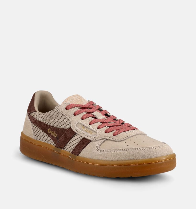 Gola Hawk Taupe Sneakers voor dames (377144) - geschikt voor steunzolen