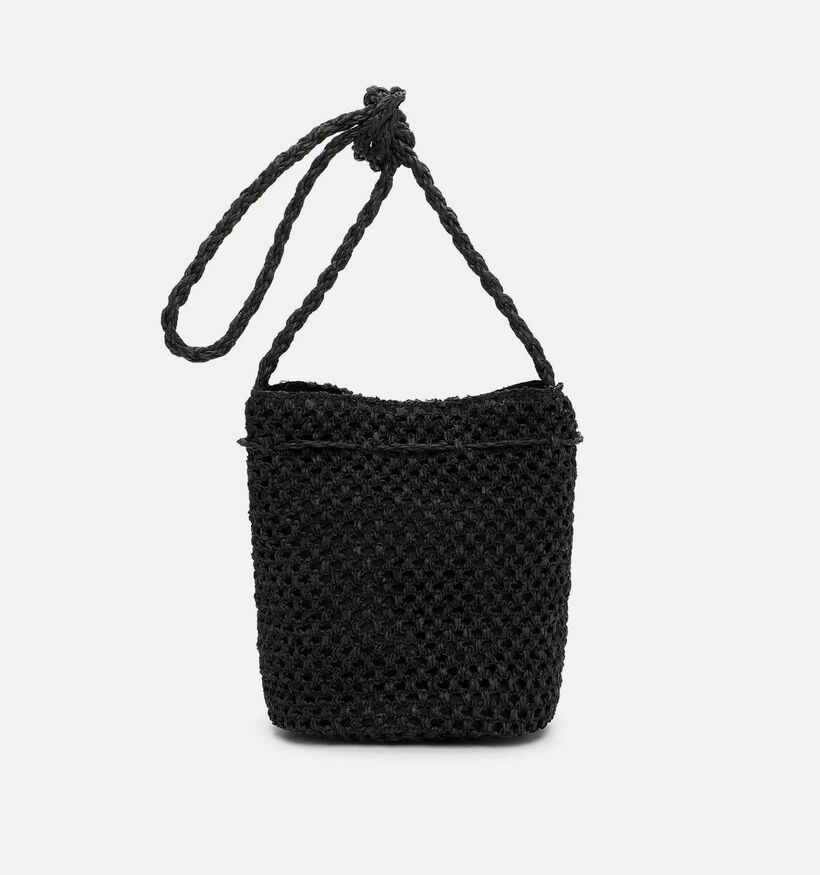 Tamaris Kassandra Zwarte Gehaakte Bucket Bag voor dames (371377)